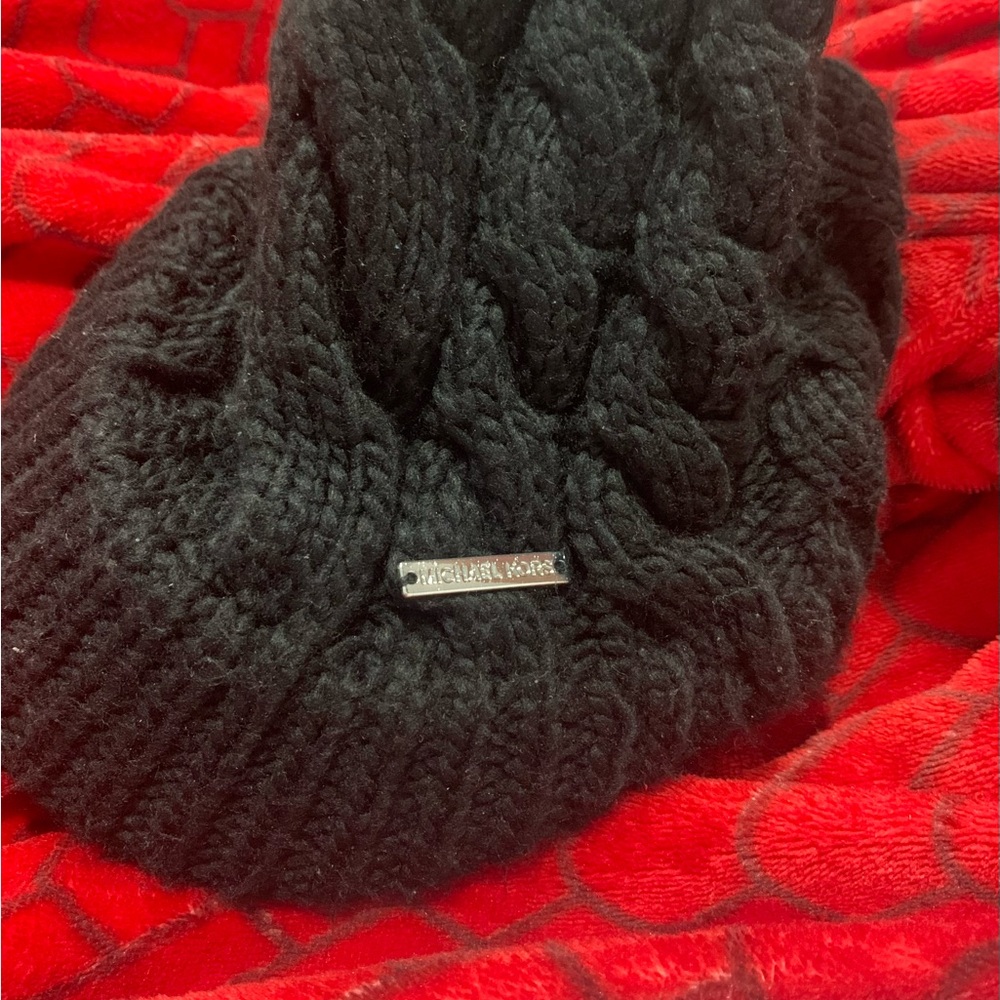 Michael Kors Black Knit Beanie